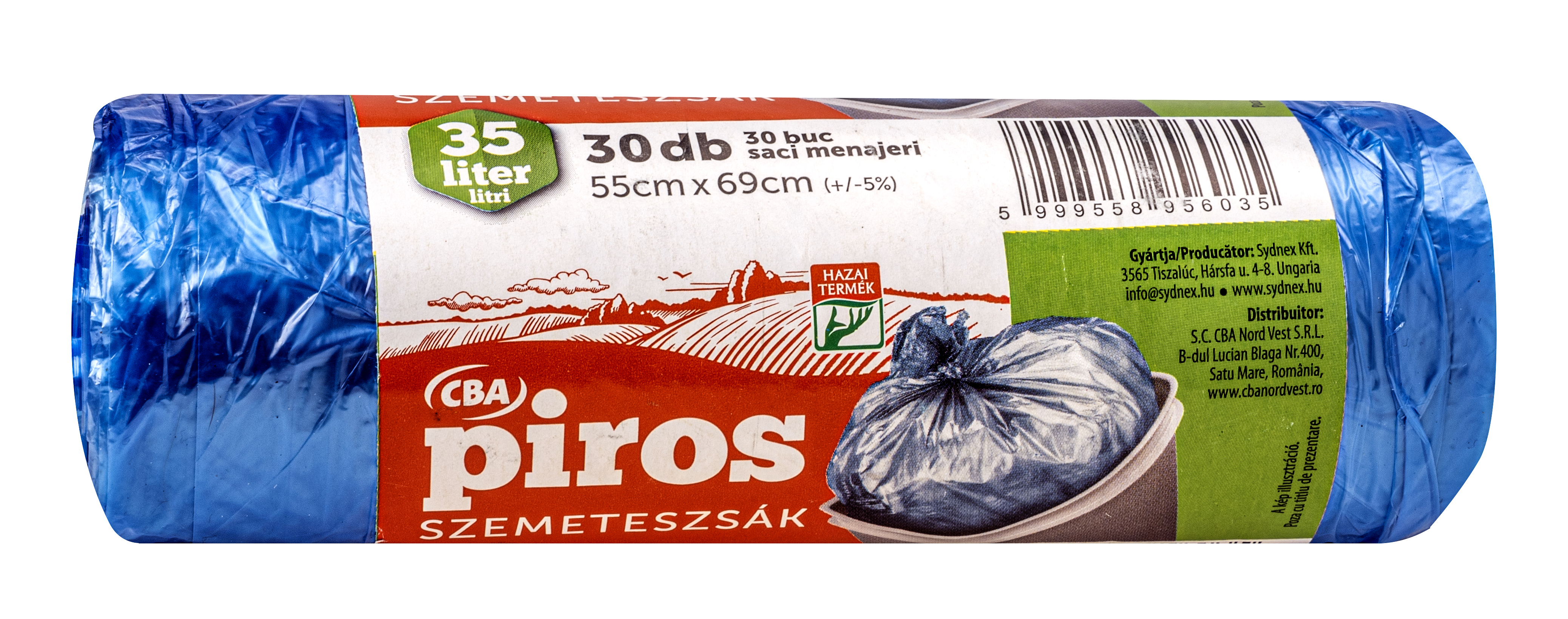 CBA Piros Szemeteszsák 35 l 30 db/roll